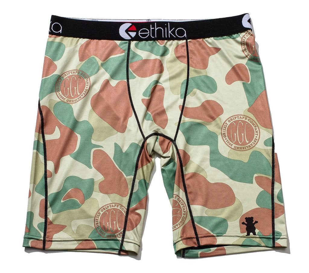 Grizzly x Ethika Land and Waters Boxer, Camo