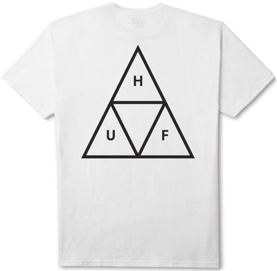 HUF Essentials Triple Triangle Tee, White