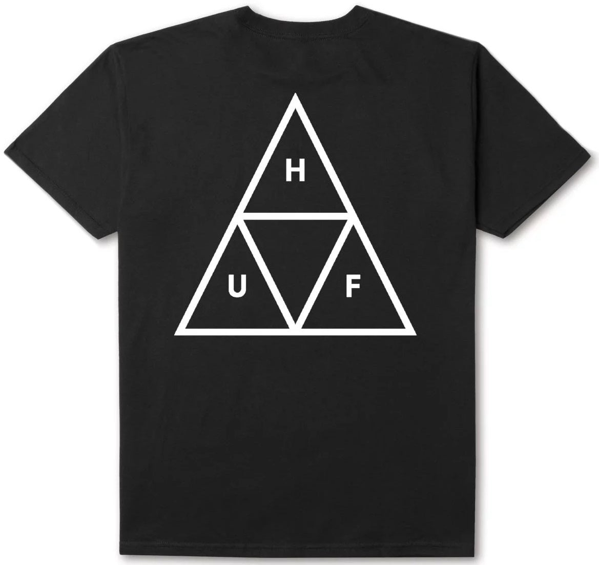 HUF Essentials Triple Triangle Tee, Black