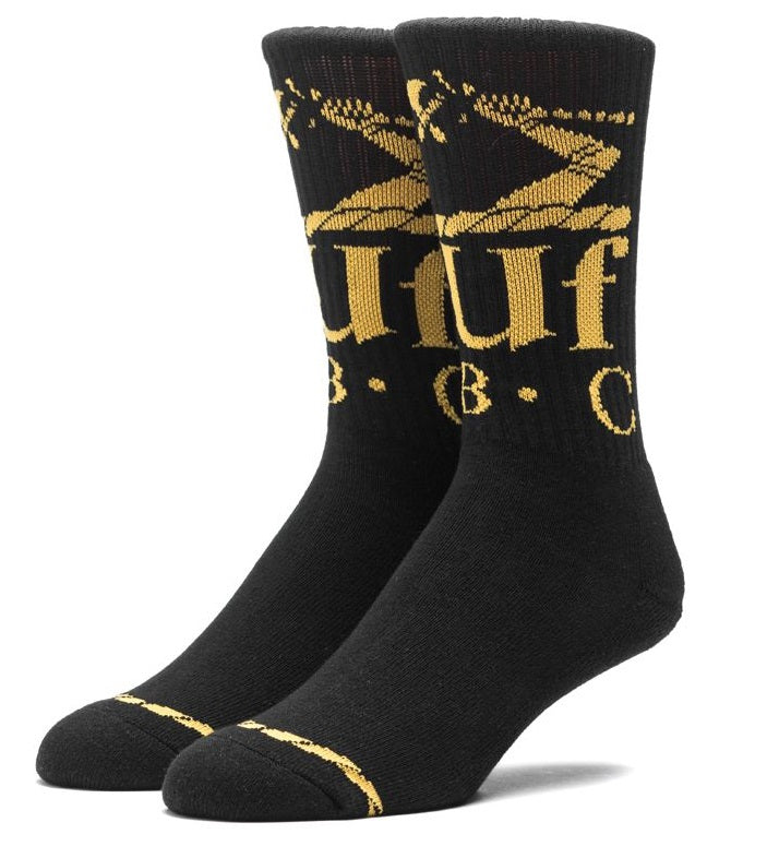 HUF Hammered Socks, Black