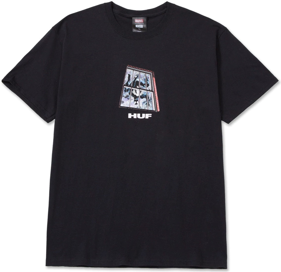 HUF x Marvel Black Suit Spider-Man Tee, Black