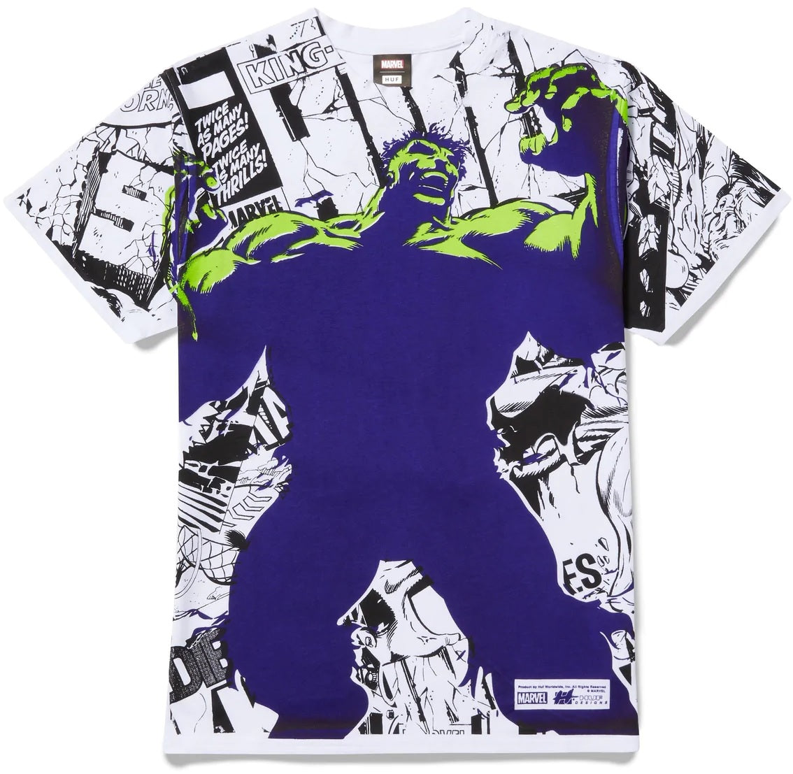 HUF x Marvel Gamma Tee White