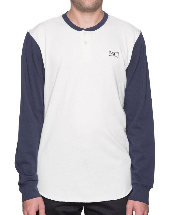 HUF Clubber Henley, Navy off White