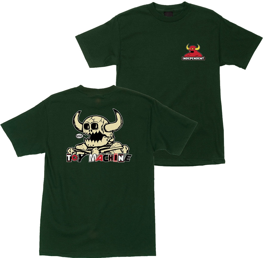 Indy x Toy Machine Mash Up Tee, Forest Green