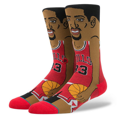 Stance Scottie Pippen Socks, Red