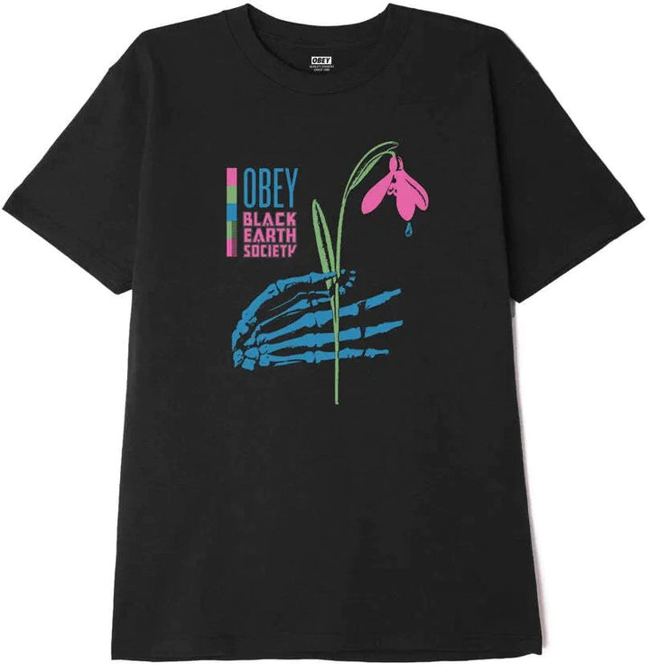 OBEY Black Earth Society Tee, Black