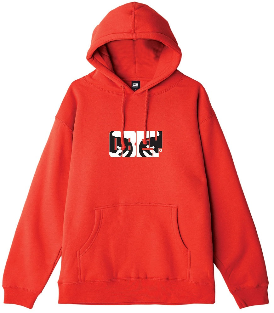 OBEY Eyes of OBEY Box Fit Hoodie, Red