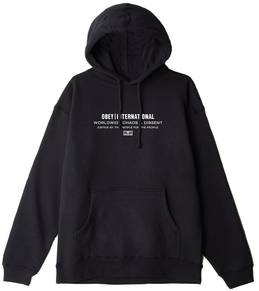 OBEY Justice By The People Hoodie, Black