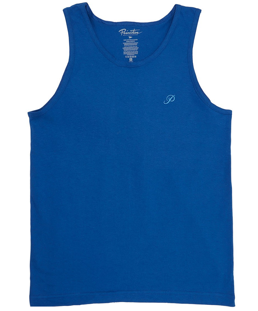 Primitive Classic P Embroidered Tank, Royal Blue