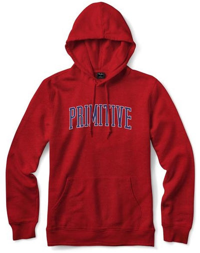 Primitive Collegiate Arch Outline Hoodie, Red 