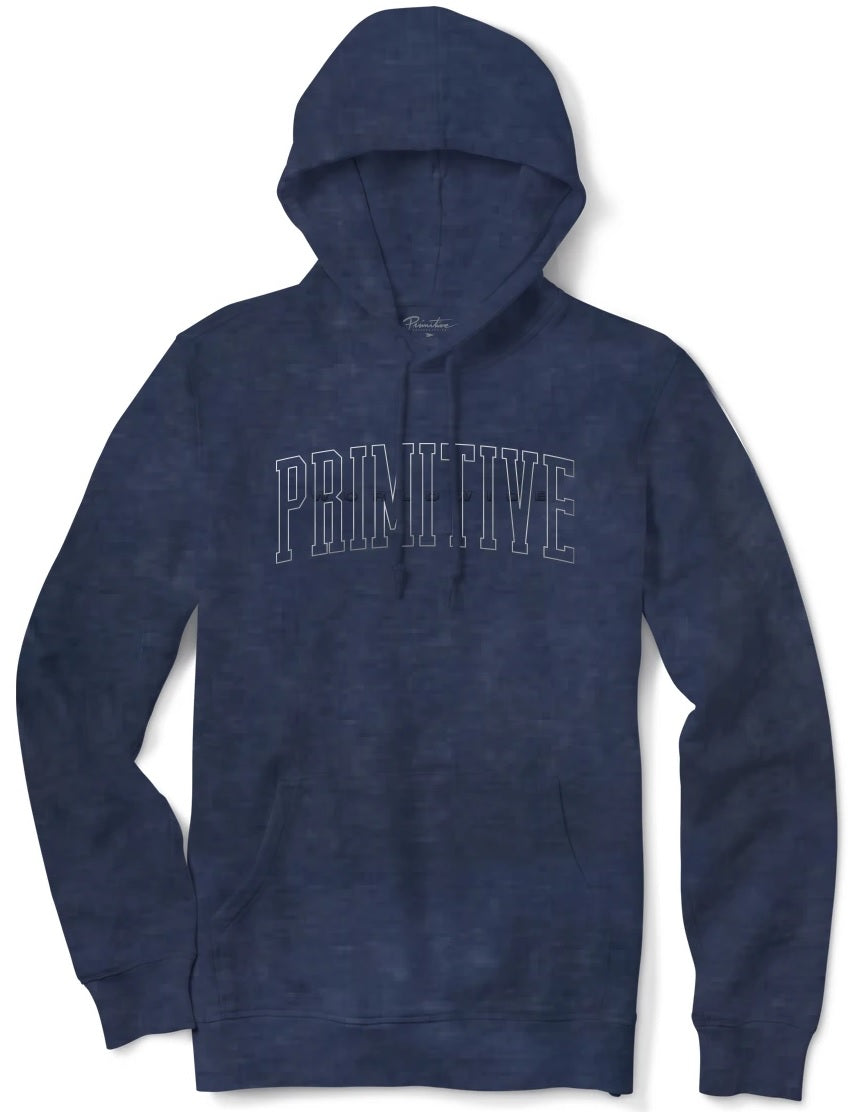 Primitive Collegiate Worldwide Pigment Dyed Hoodie, Navy