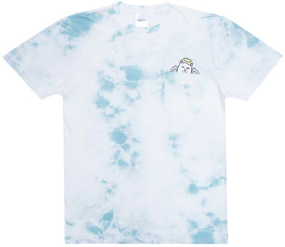 RIPNDIP Lord Angel Pocket Tee, Light Blue Lightning 