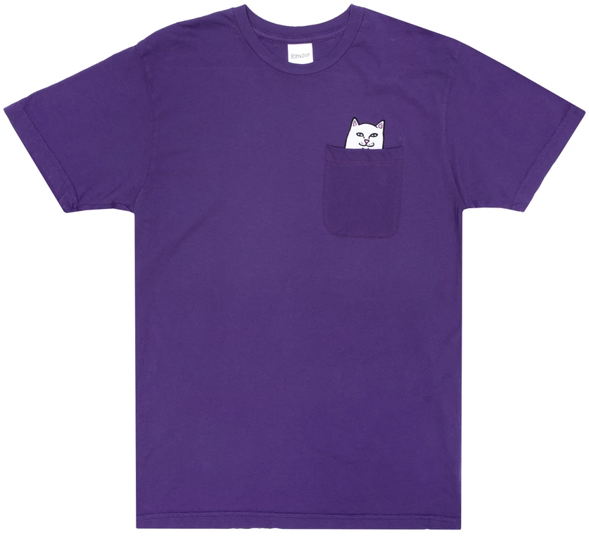 RIPNDIP Lord Nermal Pocket Tee, Purple