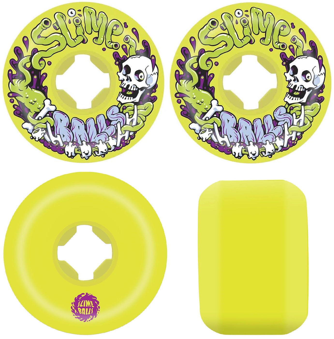 Slime Balls Guts Speed Balls 99A Yellow 53mm