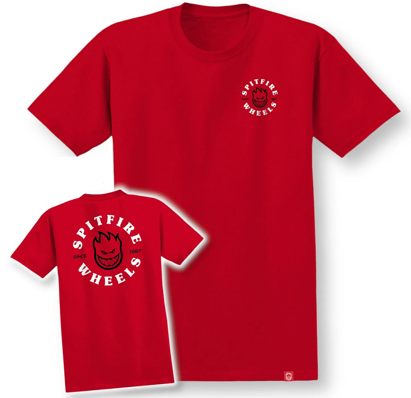 Spitfire Bighead Classic Tee, Red White Black