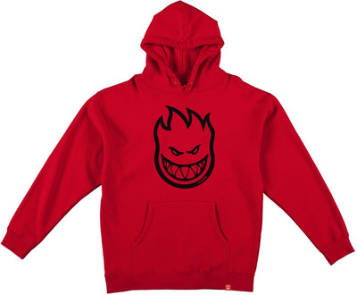 Spitfire Bighead Hoodie, Red Black