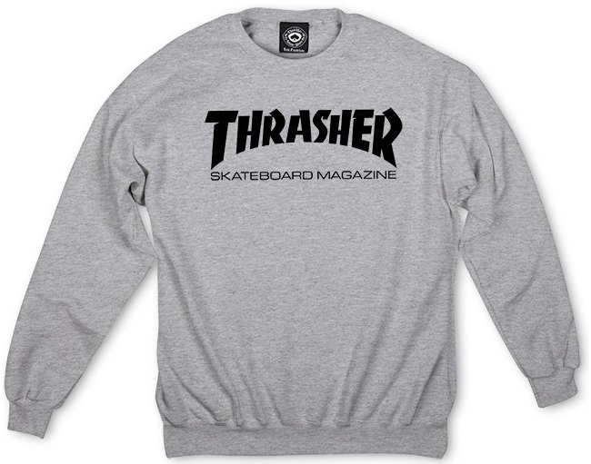Thrasher Skate Mag Crew, Grey