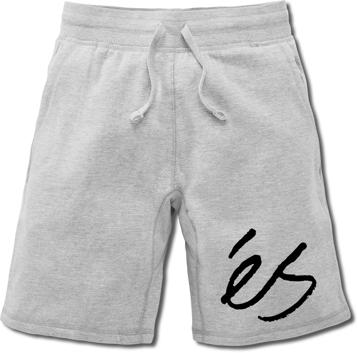 eS Big Script Sweatshorts, Grey Heather