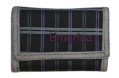 Emerica Fortune Wallet, Black/Plaid