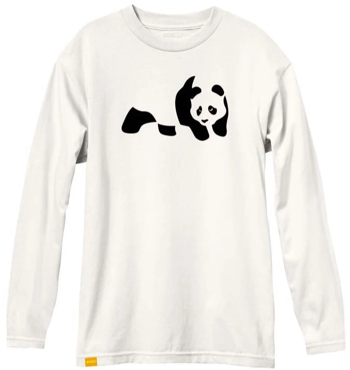 enjoi Pandemic Custom Dye LS Tee, Bone White