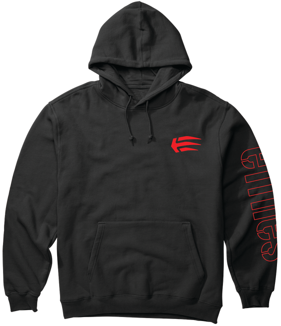 etnies Joslin Hoodie, Black Red