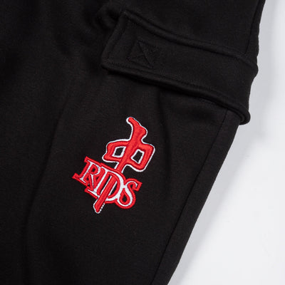 RDS OG Emblem Cargo Sweatpants, Black