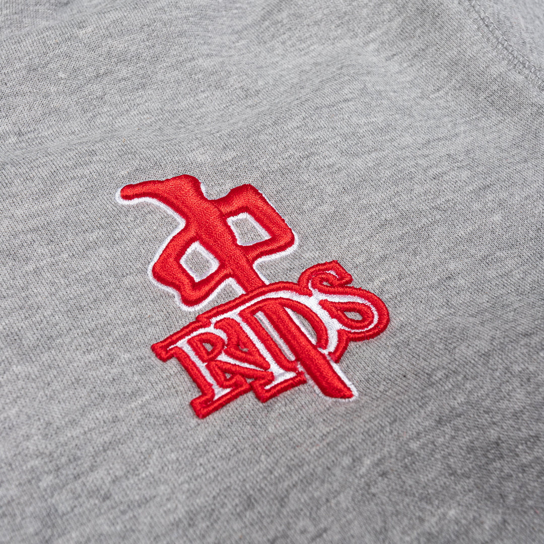 RDS OG Emblem Embroidered Hoodie, Athletic Grey