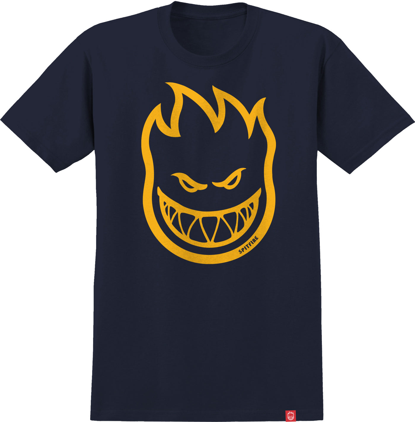 Spitfire Bighead Tee, Navy Gold