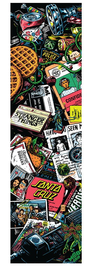 Stranger Things x Mob Griptape Collage Season One 9x33 Sheet
